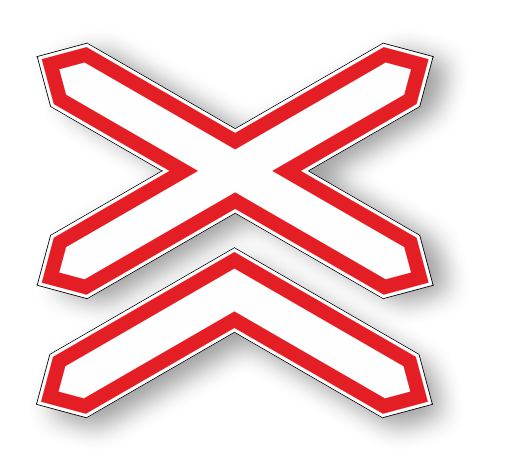 Знак 1.3.2 Многопутная железная дорога